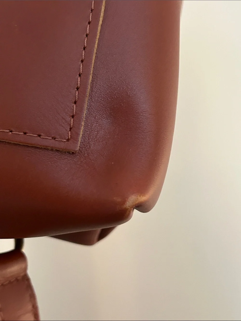Portland Leather Brown Leather Backpack with Gold Zipper